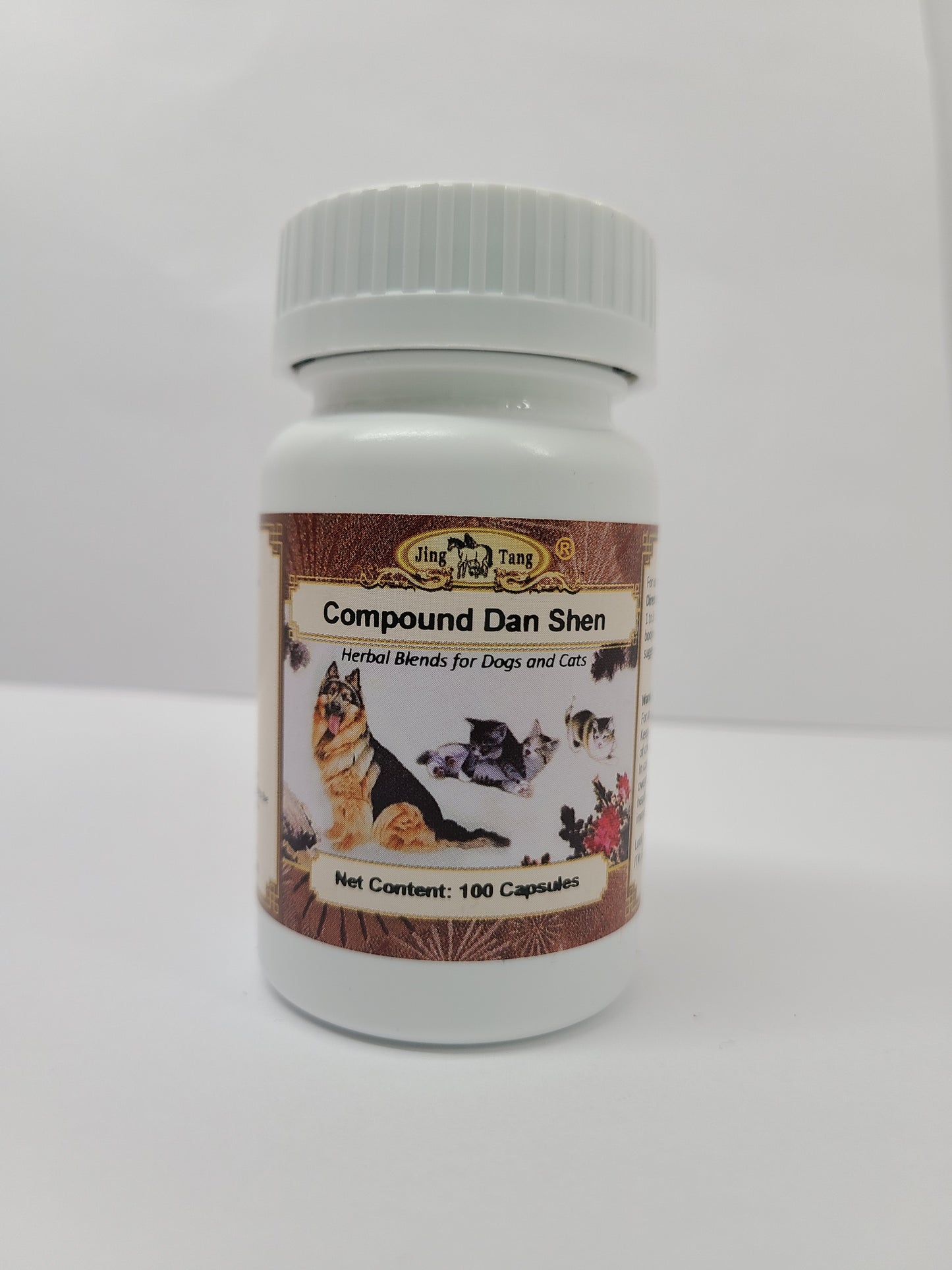 Jing Tang Herbals :Compound Dan Shen 0.2g capsule (100 capsule bottle)