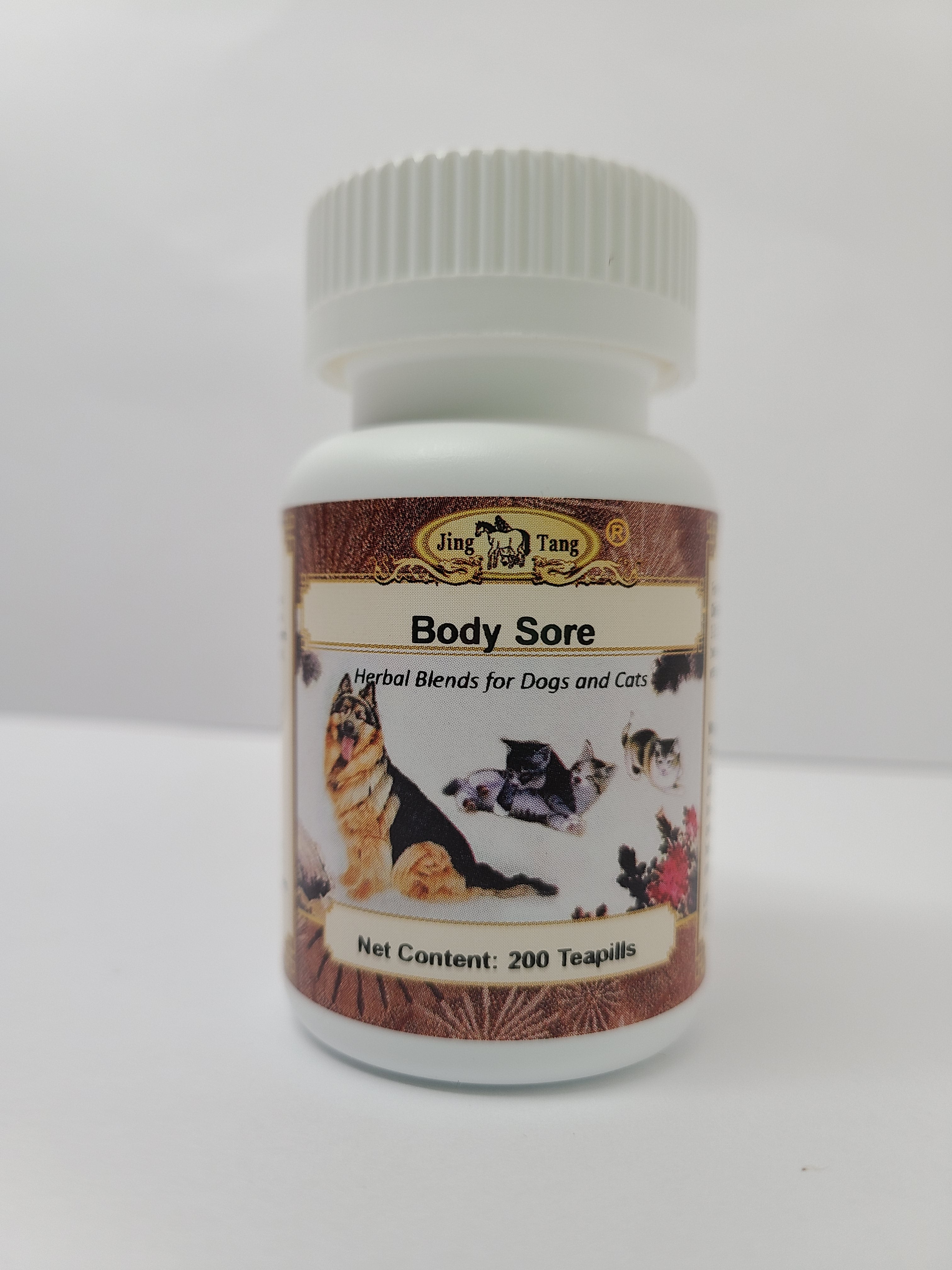 Jing Tang Herbals Body Sore 200 teapills 1 bottle PAC Pet