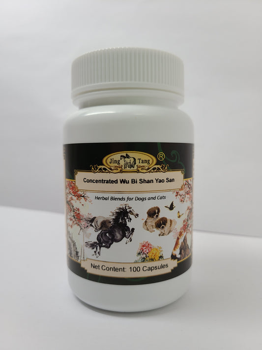 Jing Tang Herbals: Concentrated Wu Bi Shan Yao San 0.5g capsule (100 capsule bottle)